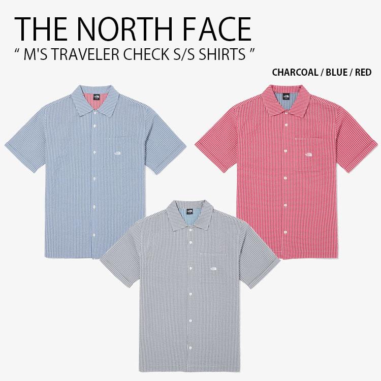 THE NORTH FACE ノースフェイス カジュアルシャツ M’S TRAVELER CHECK S/S SHIRTS チェック シャツ 半袖 メンズ レディース NH8SQ01A/B/C THE NORTH FACE（ザ ノースフェイス） ノースフェイス カジュアル