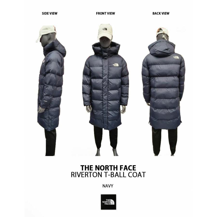 THE NORTH FACE ノースフェイス ダウンスタイル コート RIVERTON T-BALL COAT パディングコート ロングダウン  NAVY ダウンジャケット ネイビー NI3NN57K