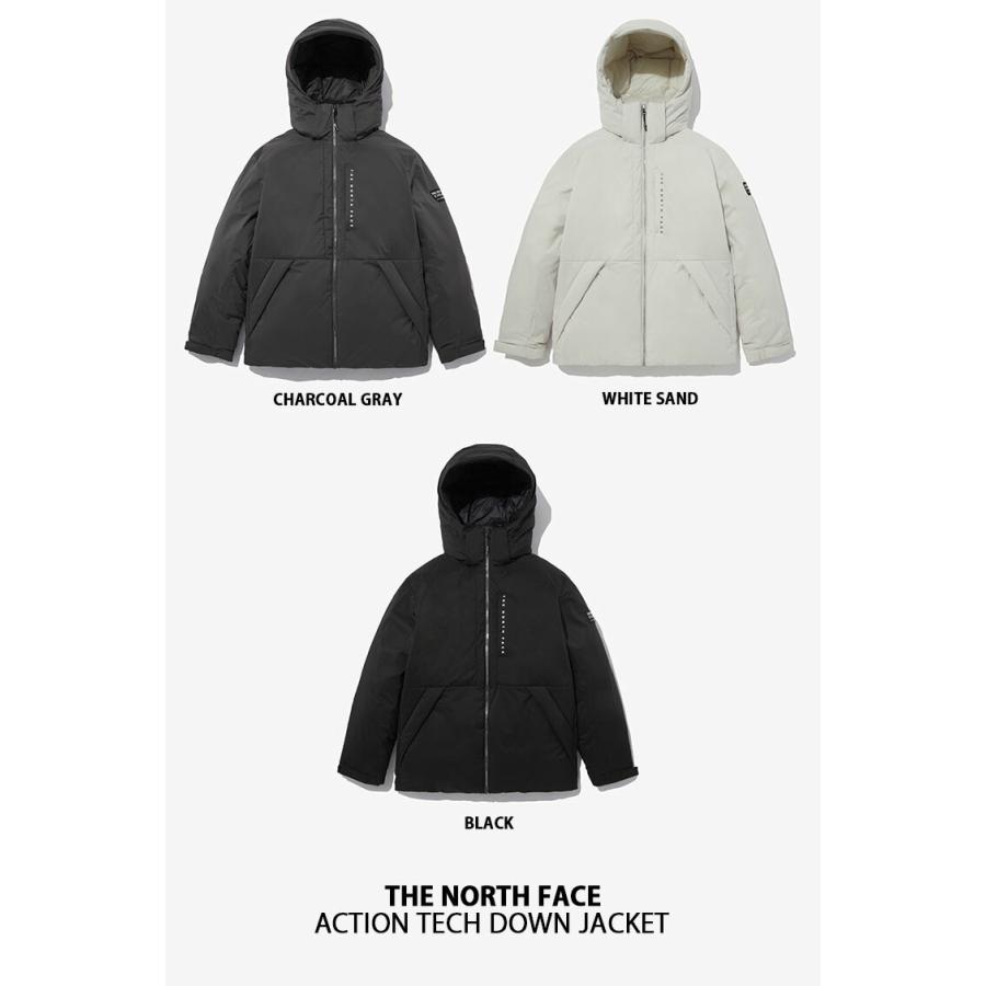 THE NORTH FACE ノースフェイス ダウンジャケット ACTION TECH DOWN JACKET ダウン ジャケット ショートダウン  WHITELABEL BLACK CHARCOAL WHITE NJ1DN54K/J/L