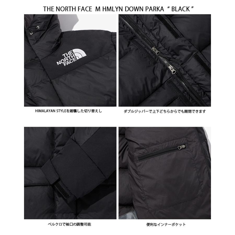 THE NORTH FACE ノースフェイス ダウンジャケット M HMLYN DOWN PARKA ヒマラヤン ダウン パーカー フード BLACK WHITE ブラック ホワイト NJ1DN73A/B｜snkrs-aclo｜05