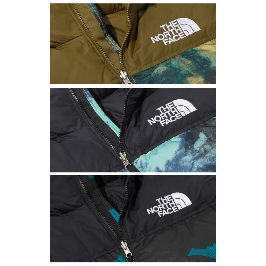 THE NORTH FACE ノースフェイス ダウンジャケット M PRINTED 1996 RETRO NUPTSE JACKET ダウン ジャケット ヌプシダウン プリント OLIVE BLUE CAMO NJ1DN91A/B/C｜snkrs-aclo｜06