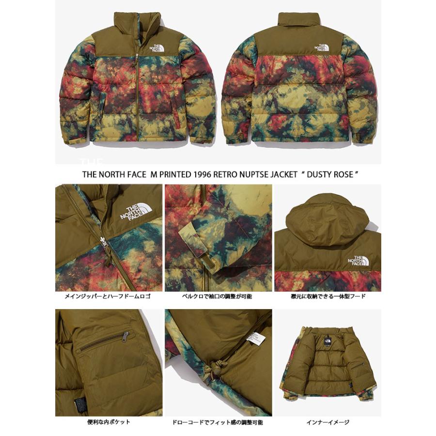 THE NORTH FACE ノースフェイス ダウンジャケット M PRINTED 1996 RETRO NUPTSE JACKET ダウン ジャケット ヌプシダウン プリント OLIVE BLUE CAMO NJ1DN91A/B/C｜snkrs-aclo｜07