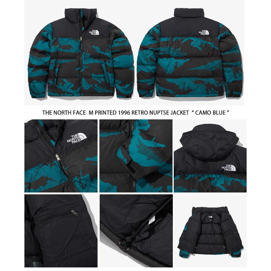 THE NORTH FACE ノースフェイス ダウンジャケット M PRINTED 1996 RETRO NUPTSE JACKET ダウン ジャケット ヌプシダウン プリント OLIVE BLUE CAMO NJ1DN91A/B/C｜snkrs-aclo｜09