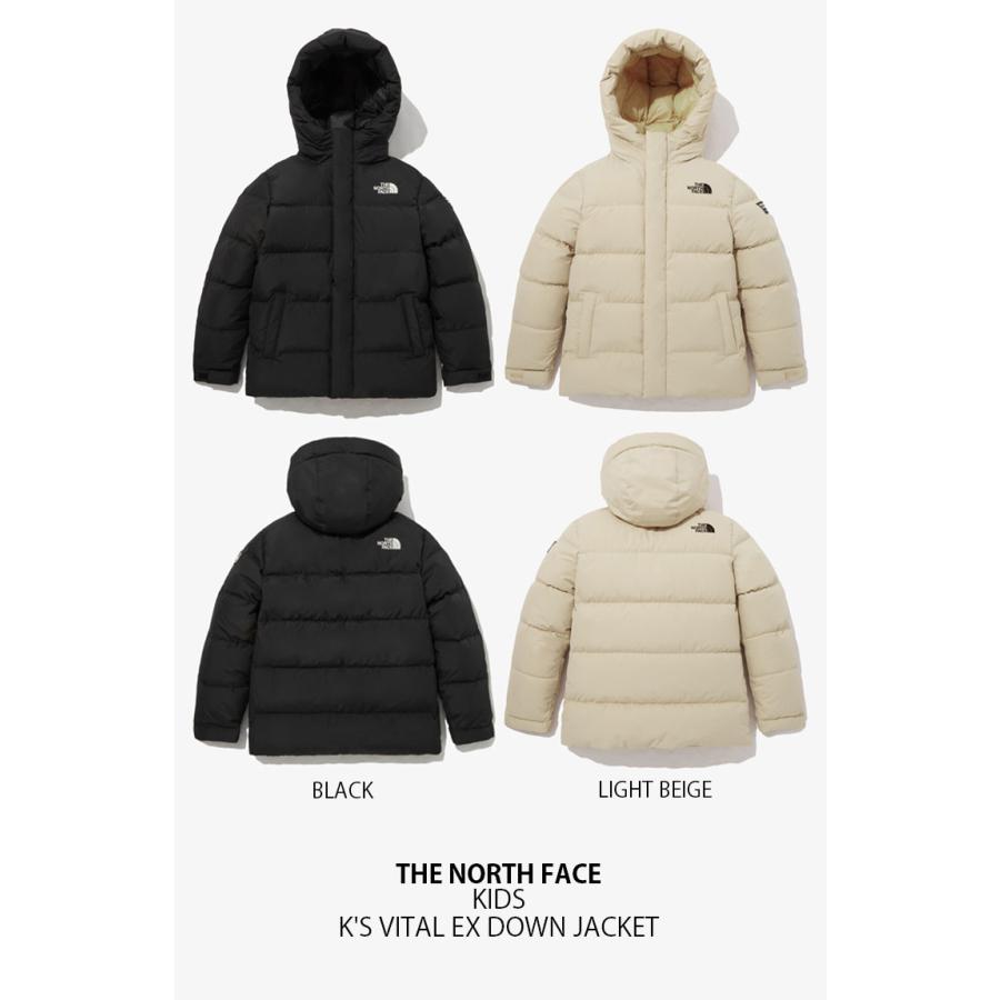 THE NORTH FACE ノースフェイス キッズ ダウンジャケット K'S VITAL EX DOWN JACKET バイタル ダウン ジャケット  ジップアップ フーディ ロゴ 子供用 NJ1DP56S/T