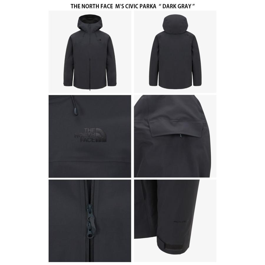 THE NORTH FACE ノースフェイス ナイロンジャケット M'S CIVIC PARKA シビック パーカー ジャケット フーディ フード付き ロゴ メンズ レディース NJ2HS01A/B/Cの画像