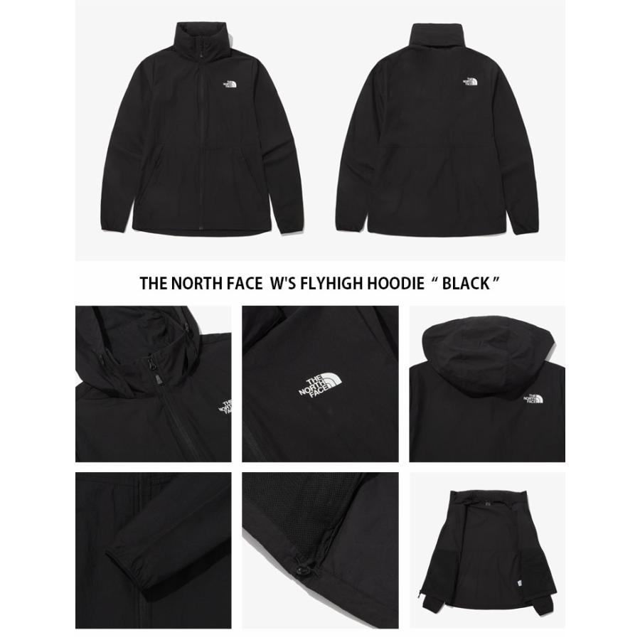 THE NORTH FACE ノースフェイス レディース ナイロンジャケット W'S FLYHIGH HOODIE フライハイ フーディ ジャケット パーカー ロゴ 女性用 NJ3LP30A/B/C/D｜snkrs-aclo｜08