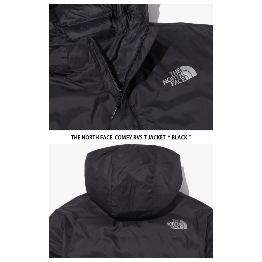 THE NORTH FACE ノースフェイス パディングジャケット COMFY RVS T JACKET コンフィ リバーシブル ジャケット フーディ ロゴ メンズ レディース NJ3NN62J/K/L｜snkrs-aclo｜05