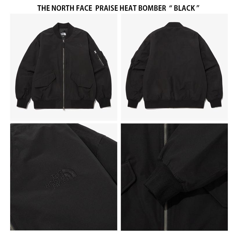 メーカー公式店 THE NORTH FACE ノースフェイス ボンバージャケット PRAISE HEAT BOMBER ブルゾン MA-1 MA1 ノーカラージャケット ロゴ カジュアル NJ3NP01A/B/C NJ3NP53A/B/C