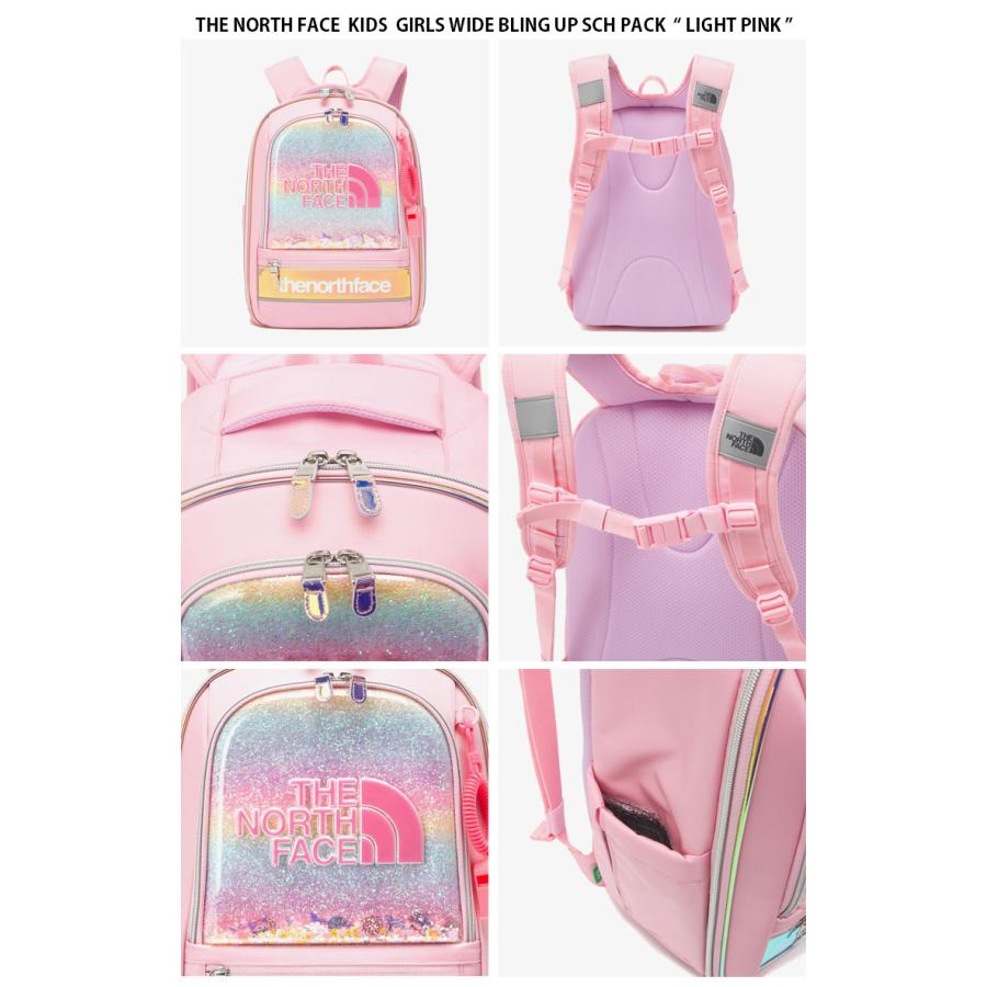 THE NORTH FACE ノースフェイス キッズ リュック GIRLS WIDE BLING UP SCH PACK ガールズ ワイド ブリング  アップ スクール パック バッグ 子供用 NM2DQ03R/S/T