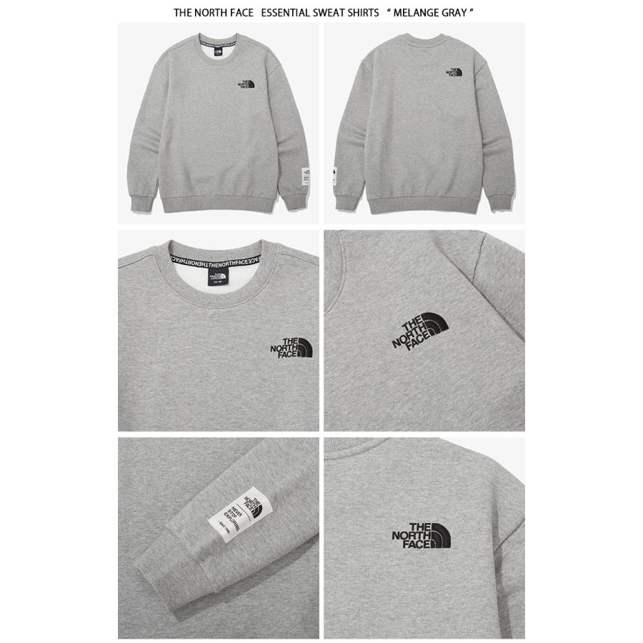 THE NORTH FACE ノースフェイス スウェット ESSENTIAL SWEATSHIRTS エッセンシャル スウェットシャツ トレーナー OATMEAL GRAY BLACK KHAKI  NM5MN55｜snkrs-aclo｜04