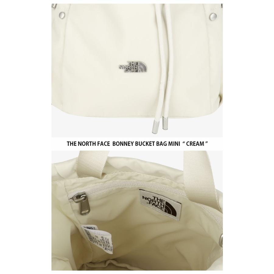 25AW【ノースフェイス】 BONNEY バケットバッグ ミニ　クリーム 再販売25AW【ノースフェイス】 BONNEY バケットバッグ ミニ