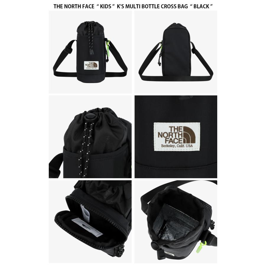 3点セット ノースフェイス マルチボトルバッグ ポーチ ブラック色 アウトドア THE NORTH FACE（ザ ノースフェイス） ノースフェイス キッズ ボトル