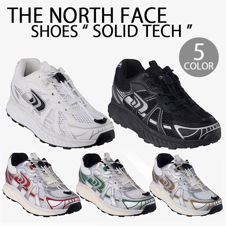 THE NORTH FACE ノースフェイス スニーカー SOLID TECH ダッドシューズ BLACK WHITE IVORY SILVER クイックフィット リフレクターロゴ THE NORTH FACE（ザ ノースフェイス） ノースフェイス スニーカー