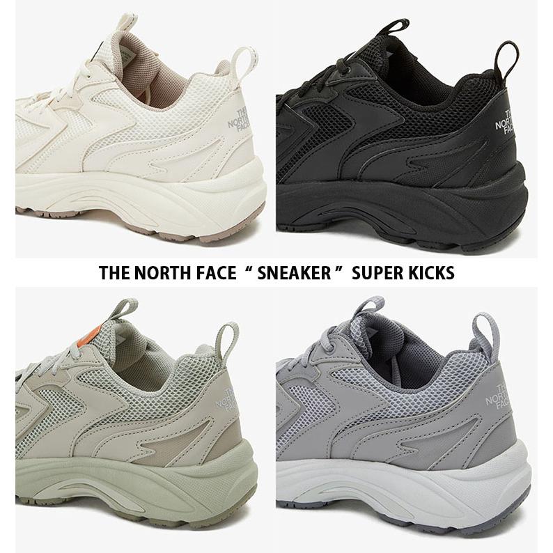 THE NORTH FACE ノースフェイス スニーカー SUPER KICKS ランニングシューズ CREAM BLACK KHAKI GRAY ライフスタイルシューズ ロゴ ストリート NS97P02J/K/L/M｜snkrs-aclo｜07