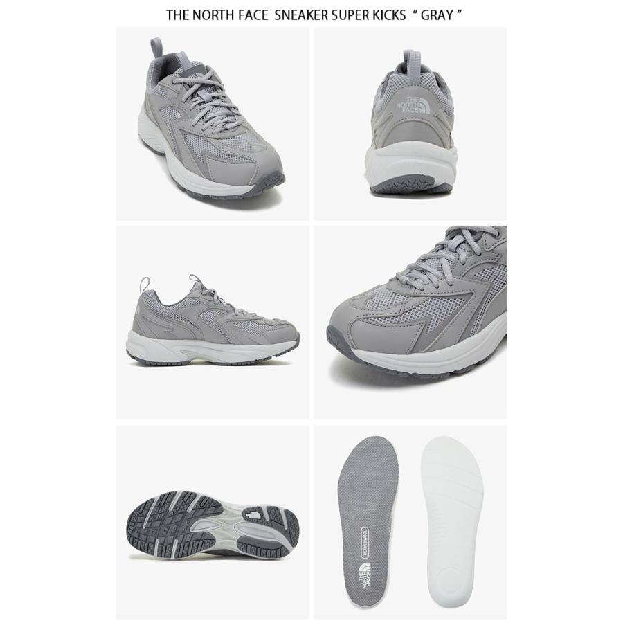 THE NORTH FACE ノースフェイス スニーカー SUPER KICKS ランニングシューズ CREAM BLACK KHAKI GRAY ライフスタイルシューズ ロゴ ストリート NS97P02J/K/L/M｜snkrs-aclo｜12