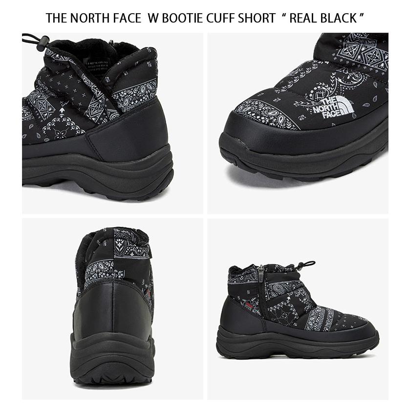 THE NORTH FACE ノースフェイス レディース ショートブーツ W BOOTIE CUFF SHORT カフブーツ ダウンブーツ ブーツ  ブーティ ペイズリー柄 バンダナ NS99N54A/B/C