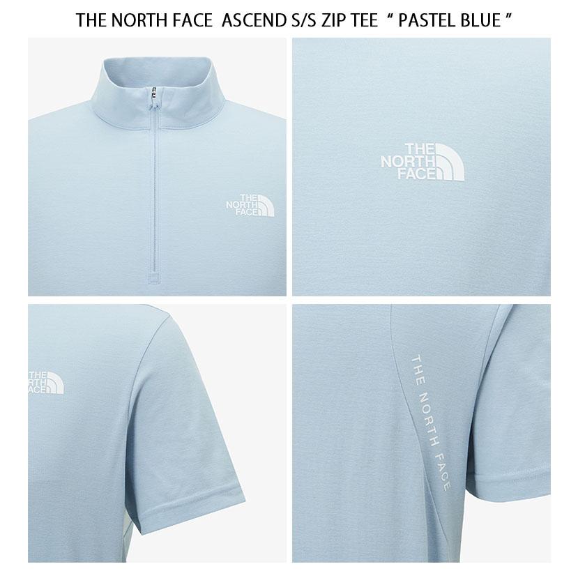 THE NORTH FACE ノースフェイス スポーツウェア ASCEND S/S ZIP TEE ハーフジップ Tシャツ ストレッチ NAVY GRAY BLUE ジップアップ NT7KP00A/B/C｜snkrs-aclo｜10