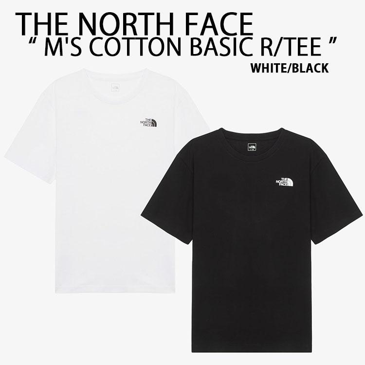 THE NORTH FACE ノースフェイス Tシャツ M’S COTTON BASIC R/TEE ベーシック コットン BLACK WHITE コットンTシャツ ロゴ NT7UR08A/B THE NORTH FACE（ザ ノースフェイス） ノースフェイス Tシャツ M'S