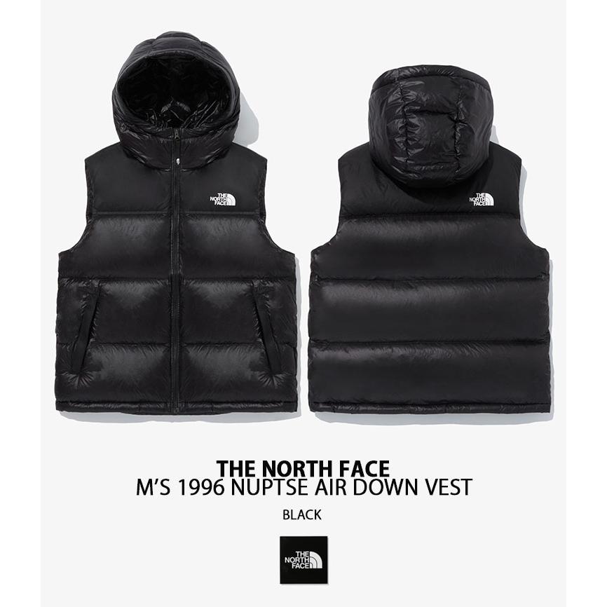 THE NORTH FACE ノースフェイス ダウンベスト M'S 1996 NUPTSE AIR DOWN VEST ヌプシ ベスト BLACK BEIGE CHARCOAL スタンドネック ロゴ NV1DQ50A/B/C｜snkrs-aclo｜06