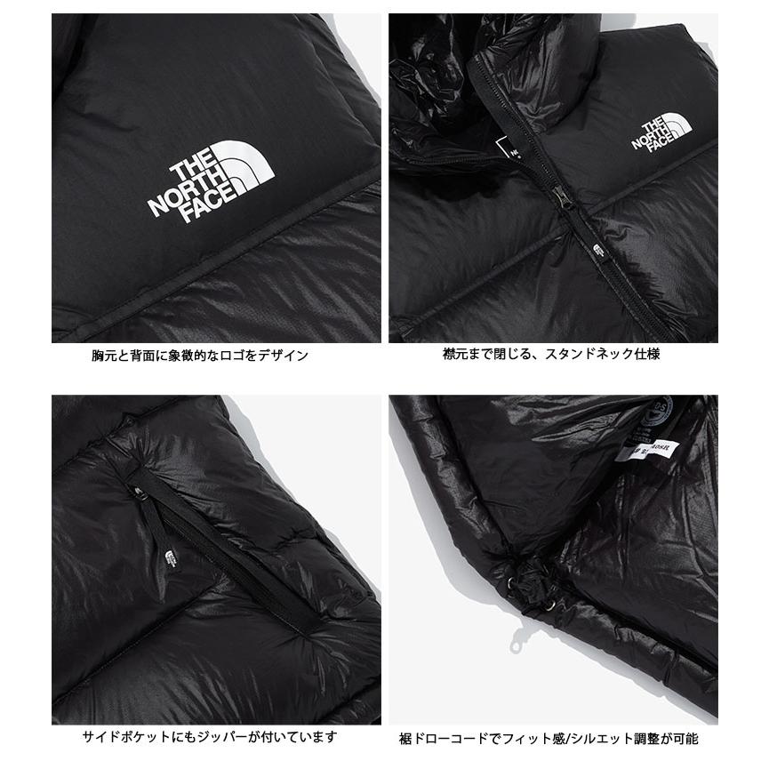 THE NORTH FACE ノースフェイス ダウンベスト M'S 1996 NUPTSE AIR DOWN VEST ヌプシ ベスト BLACK BEIGE CHARCOAL スタンドネック ロゴ NV1DQ50A/B/C｜snkrs-aclo｜07