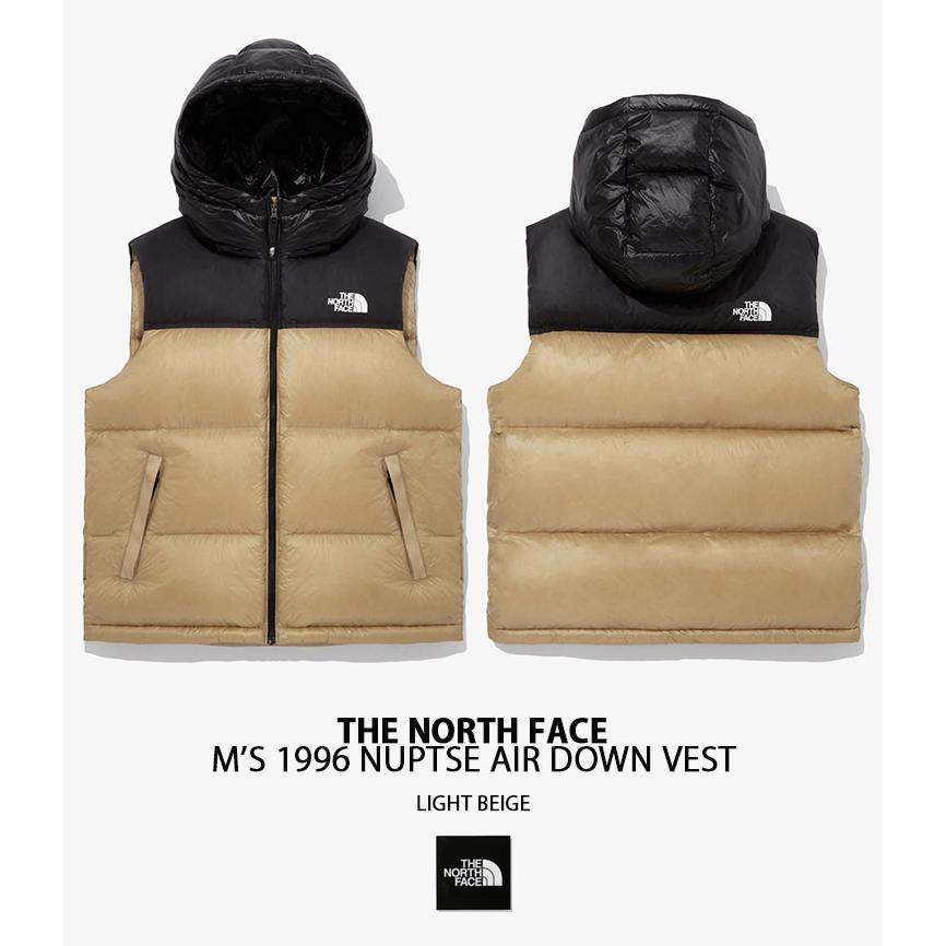 THE NORTH FACE ノースフェイス ダウンベスト M'S 1996 NUPTSE AIR DOWN VEST ヌプシ ベスト BLACK BEIGE CHARCOAL スタンドネック ロゴ NV1DQ50A/B/C｜snkrs-aclo｜09