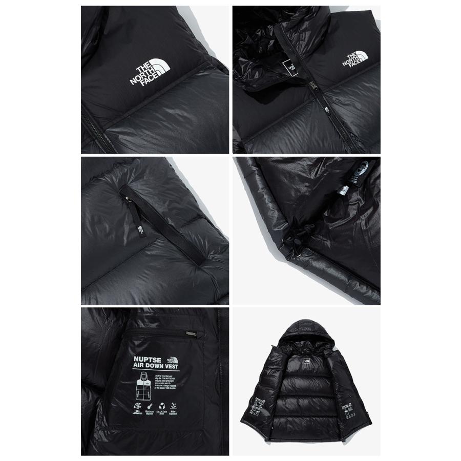 THE NORTH FACE ノースフェイス ダウンベスト M'S 1996 NUPTSE AIR DOWN VEST ヌプシ ベスト BLACK BEIGE CHARCOAL スタンドネック ロゴ NV1DQ50A/B/C｜snkrs-aclo｜12