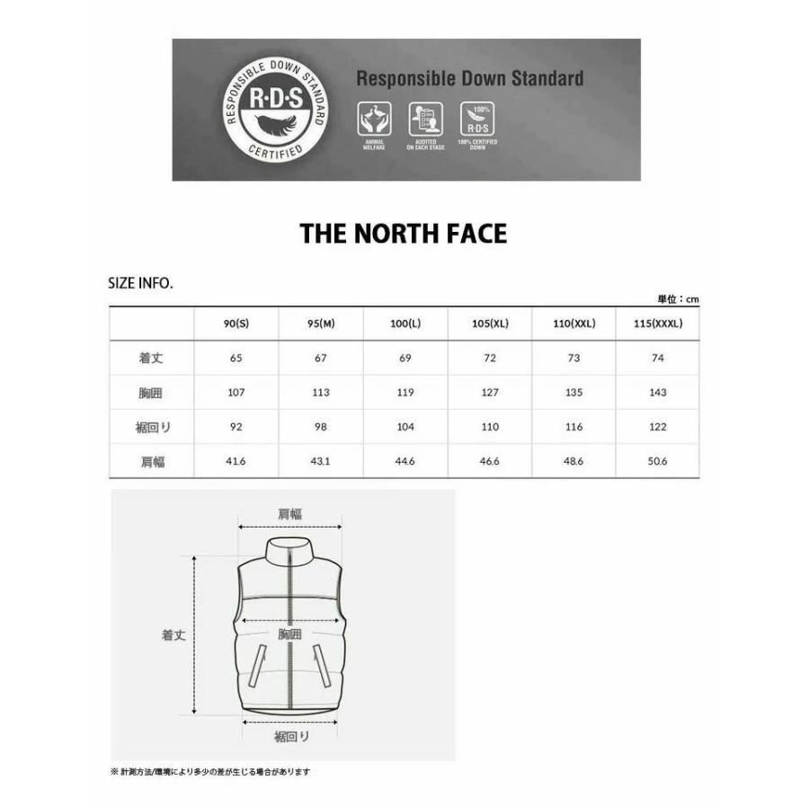 THE NORTH FACE ノースフェイス ダウンベスト M'S 1996 NUPTSE AIR DOWN VEST ヌプシ ベスト BLACK BEIGE CHARCOAL スタンドネック ロゴ NV1DQ50A/B/C｜snkrs-aclo｜13