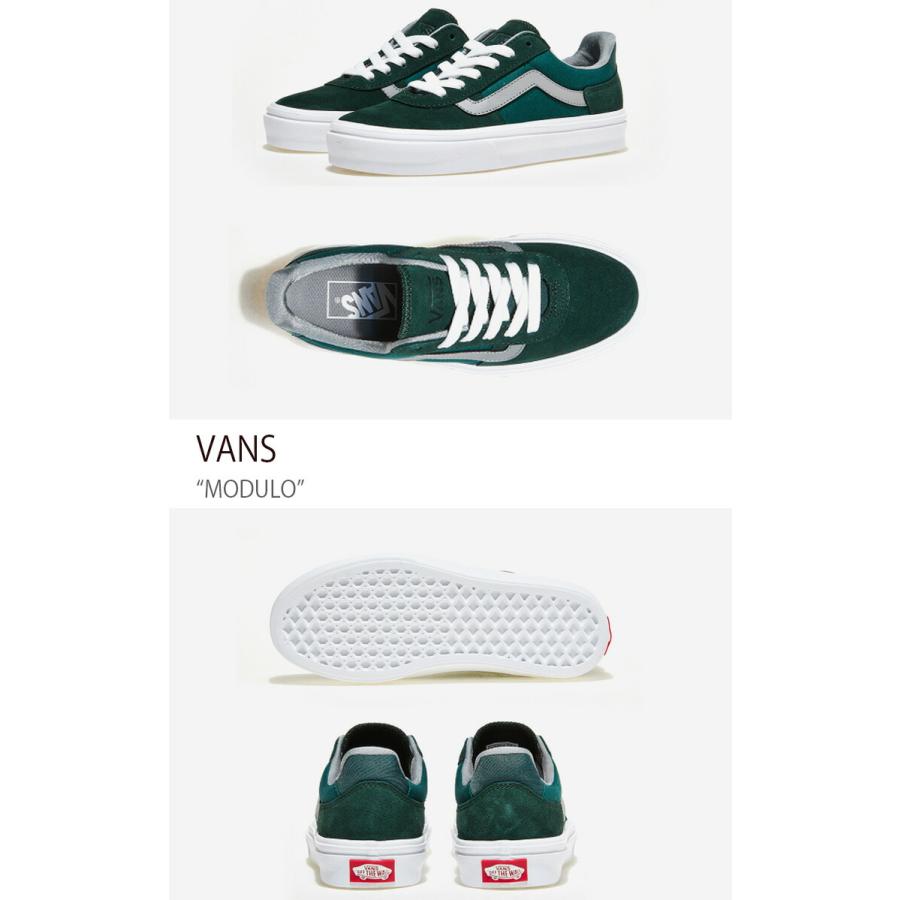 VANS バンズ スニーカー MODULO GREEN GRAY V3838 SC モデューロ メンズ レディース 男性用 女性用 男女兼用｜snkrs-aclo｜02