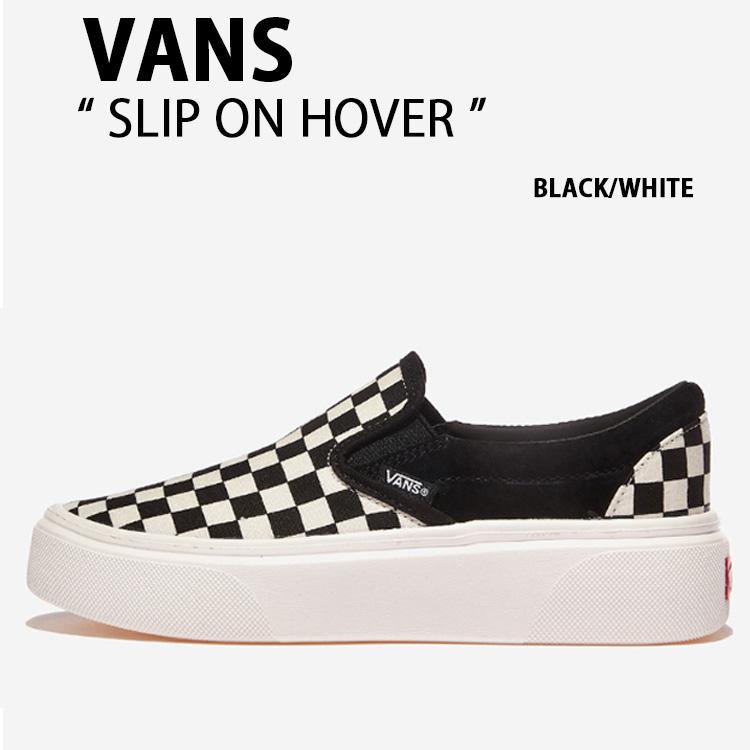 VANS バンズ スニーカー SLIP-ON HOVER BLACK WHITE V98 スリッポン 