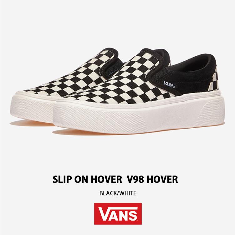 VANS バンズ スニーカー SLIP-ON HOVER BLACK WHITE V98