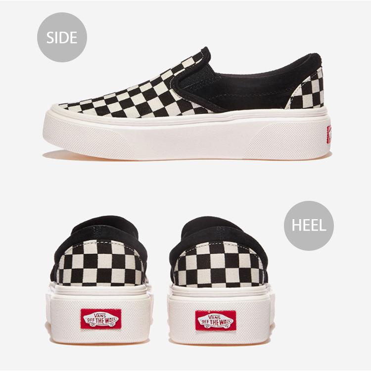 VANS バンズ スニーカー SLIP-ON HOVER BLACK WHITE V98 HOVER スリッポン ホバー メンズ レディース 男性用 女性用｜snkrs-aclo｜04