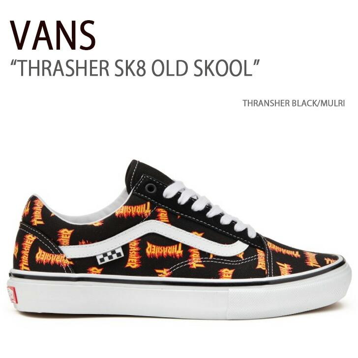 その他スニーカー VANS THRASHER SK8 OLD SKOOL THRANSHER BLACK MULTI VN0005W0BML VANS（ヴァンズ） バンズ スニーカー THRASHER SK8 OLD SKOOL