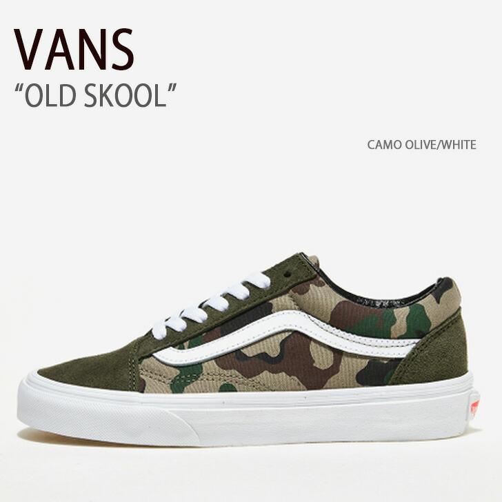 VANS バンズ スニーカー OLD SKOOL CAMO OLIVE WHITE VN0007NTY33 オールドスクール メンズ レディース VANS（ヴァンズ） バンズ スニーカー OLD SKOOL CAMO OLIVE WHITE