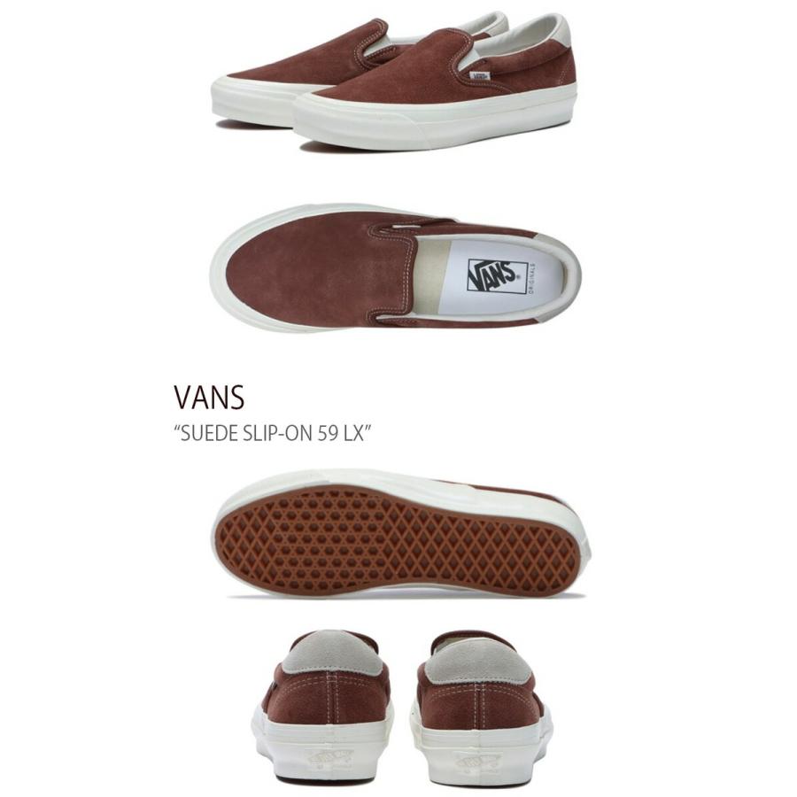 VANS バンズ スニーカー SUEDE SLIP-ON 59 LX BROWN VN0007QEBRO VANS バンズ スニーカー SUEDE SLIP-ON 59 LX BROWN VN0007QEBRO