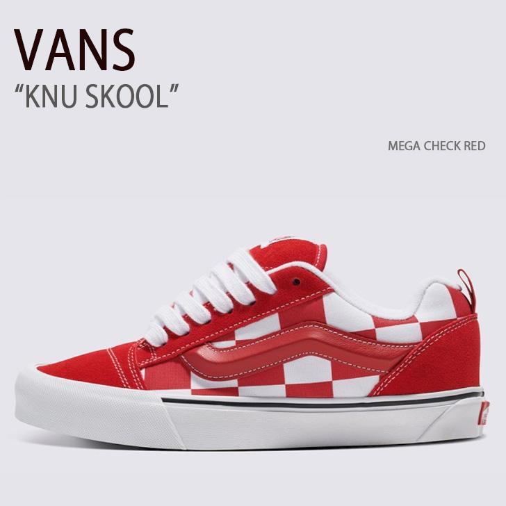 VANS（ヴァンズ） バンズ スニーカー KNU SKOOL MEGA CHECK RED