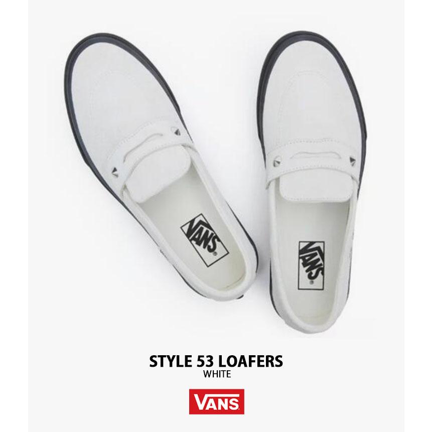VANS バンズ ローファー STYLE 53 LOAFERS WHITE VN000CQPYB2