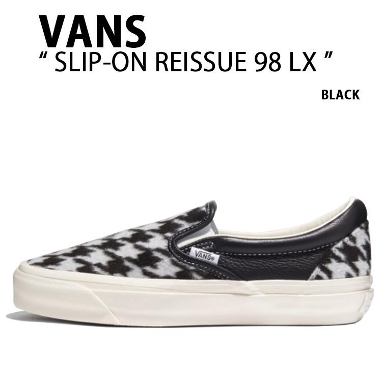 VANS バンズ スニーカー  SLIP-ON REISSUE 98 LX HOUNDSTOOTH BLACK VN000CSEBLK スリッポン リイシュー VANS（ヴァンズ） バンズ スニーカー SLIP-ON REISSUE 98 LX