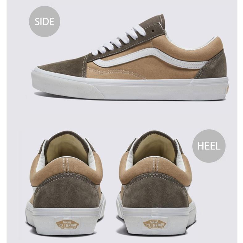 VANS バンズ スニーカー OLDSKOOL CANVAS SUEDE BLOCK BROWN VANS バンズ スニーカー OLDSKOOL CANVAS SUEDE BLOCK BROWN