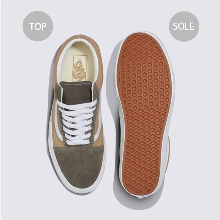 VANS バンズ スニーカー OLDSKOOL CANVAS SUEDE BLOCK BROWN VANS バンズ スニーカー OLDSKOOL CANVAS SUEDE BLOCK BROWN