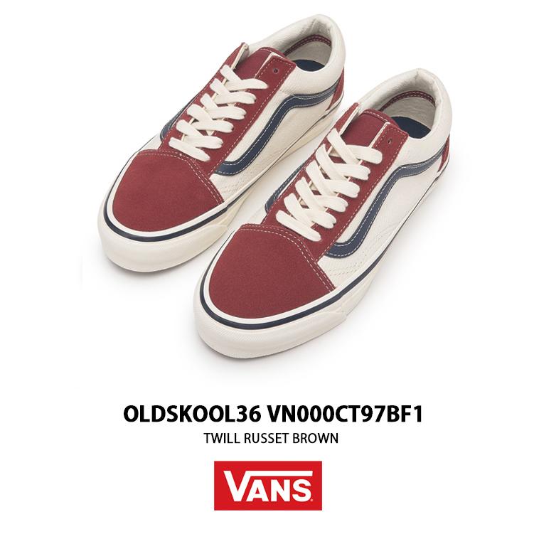 VANS バンズ スニーカー OLDSKOOL 36 TWILL RUSSET BROWN VANS バンズ スニーカー OLDSKOOL 36 TWILL RUSSET BROWN