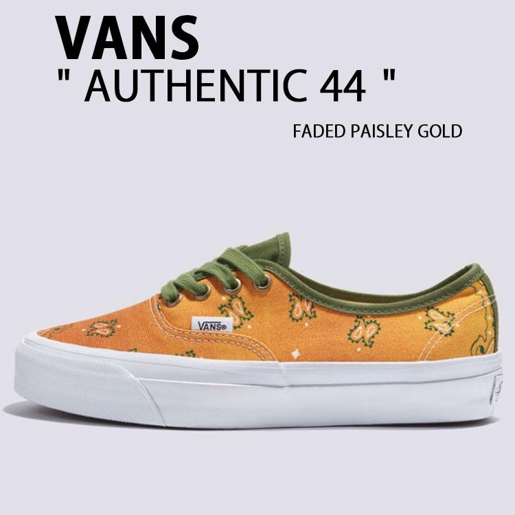 VANS（ヴァンズ） バンズ スニーカー AUTHENTIC 44 FADED PAISLEY GOLD 