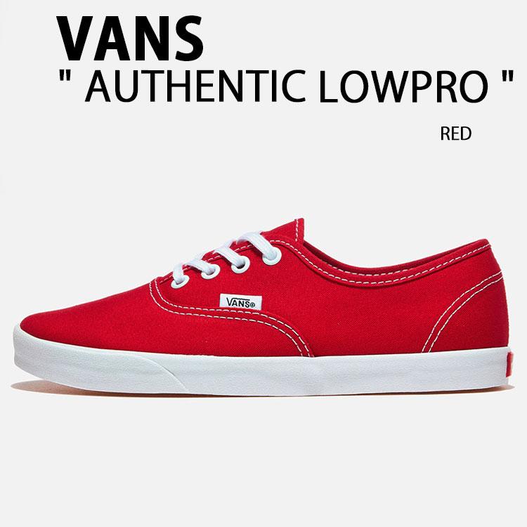 VANS（ヴァンズ） バンズ スニーカー AUTHENTIC LOWPRO RED