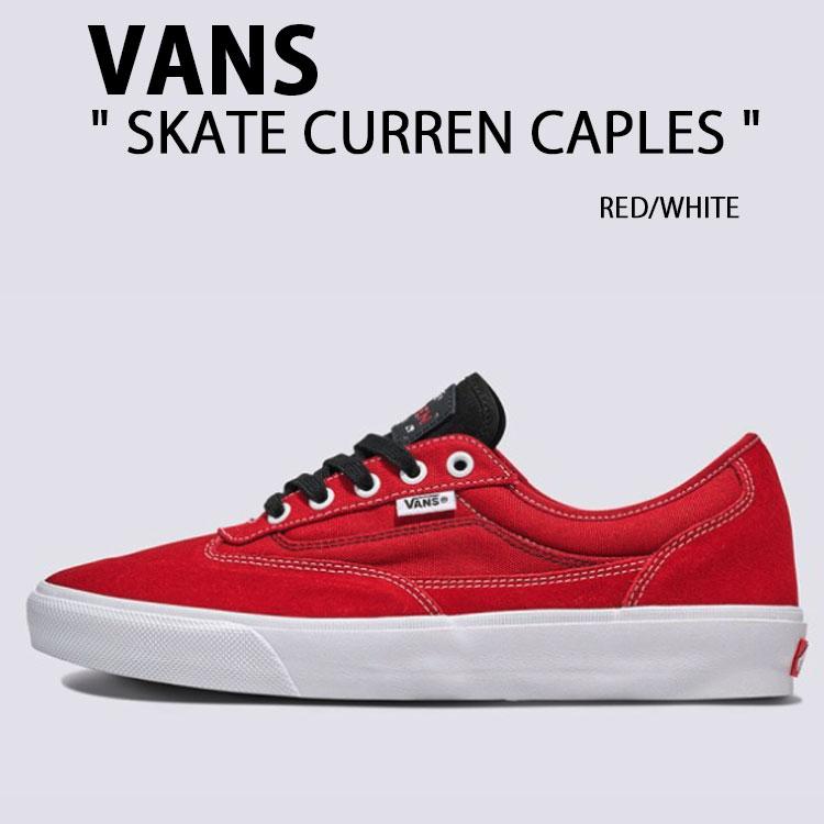 VANS（ヴァンズ） バンズ スニーカー SKATE CURREN CAPLES RED WHITE
