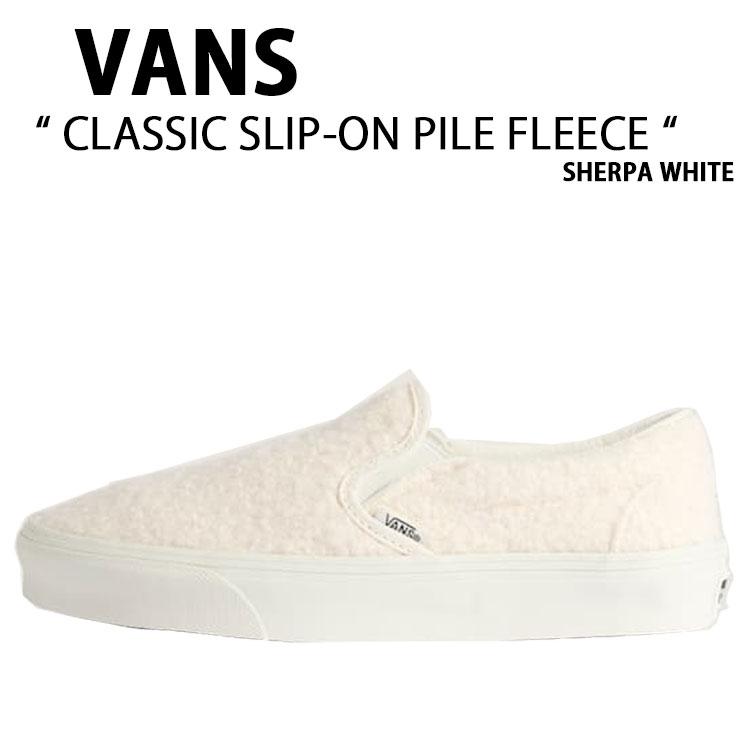 (取寄) バンズ クラシック スリッポン Vans Classic Slip-On Sherpa White VANS（ヴァンズ） バンズ スニーカー CLASSIC SLIP-ON PILE FLEECE