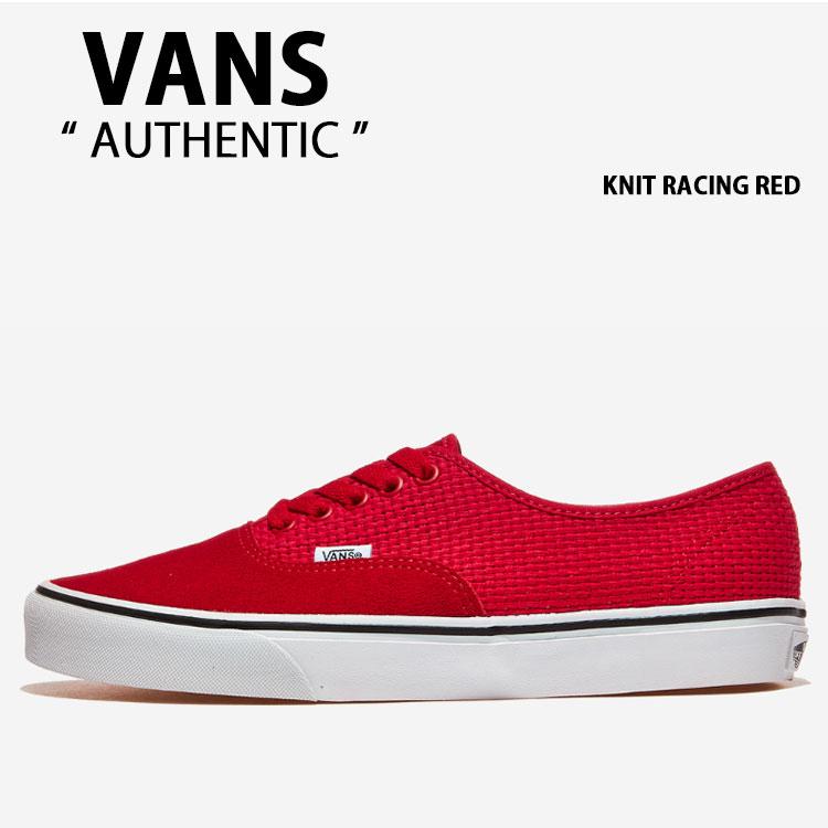 VANS（ヴァンズ） バンズ スニーカー AUTHENTIC KNIT RACING RED