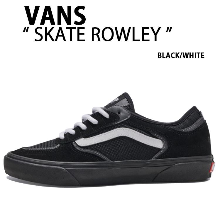 【新品】vans バンズ マット ブラック×ホワイト VANS バンズ スニーカー SKATE ROWLEY BLACK WHITE VN0A2Z3OBYB