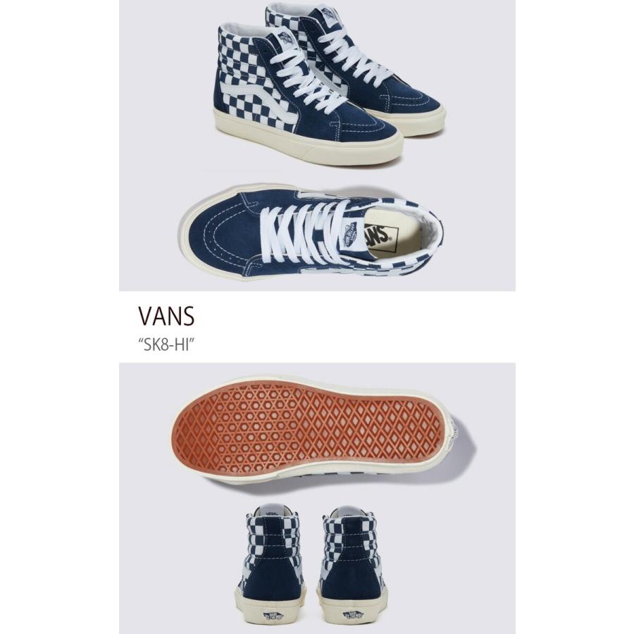 VANS バンズ スニーカー SK8-HI CHECKERBOARD DRESS BLUES TRUE