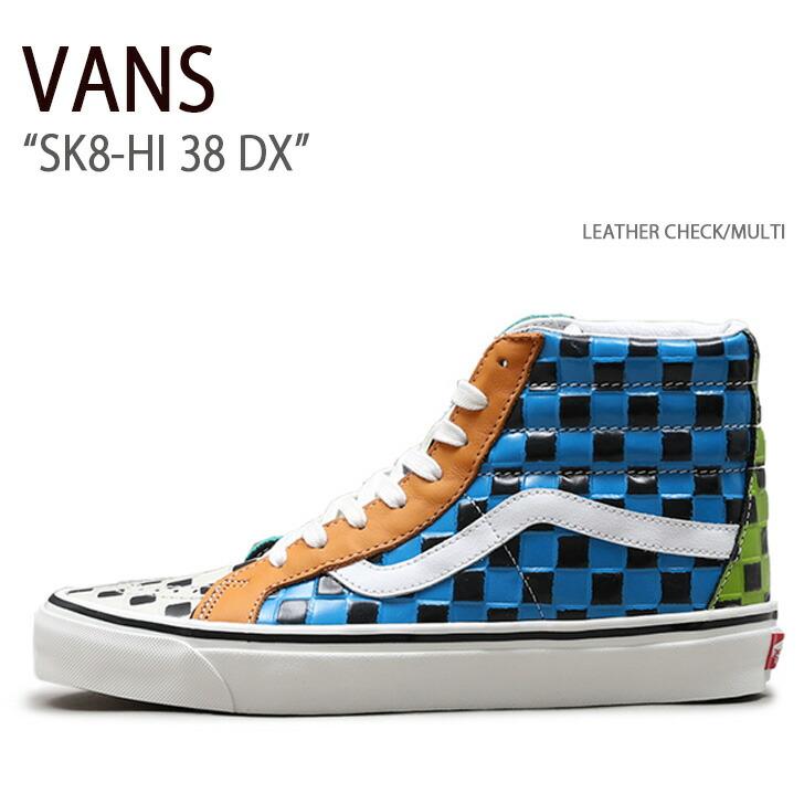 VANS バンズ スニーカー SK8-HI 38 DX LEATHER CHECK MULTI VANS バンズ スニーカー SK8-HI 38 DX LEATHER CHECK MULTI