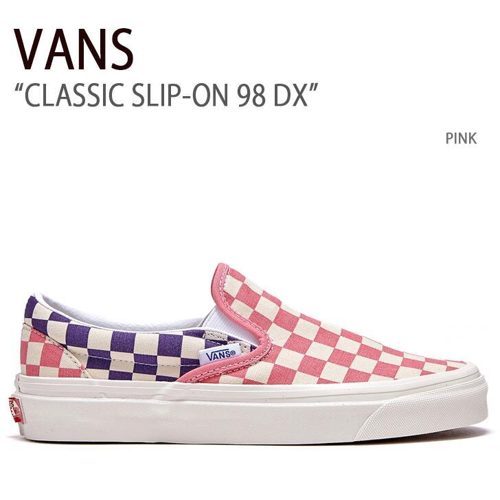 VANS バンズ スニーカー CLASSIC SLIP-ON 98 DX PINK クラシックスリッポン98デラックス ピンク ヴァンズ シューズ  VN0A3JEX46A :vn-vn0a3jex46a:セレクトショップ a-clo - 通販 - Yahoo!ショッピング