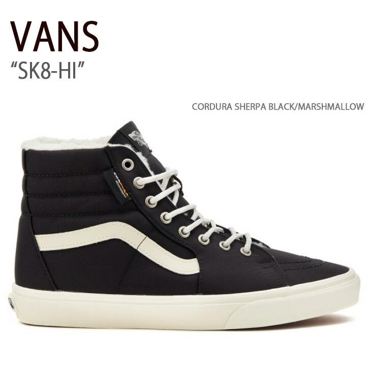 VANS バンズ スニーカー SK8-HI CORDURA SHERPA BLACK MARSHMALLOW VN0A4BVT1KP VANS（ヴァンズ） バンズ スニーカー SK8-HI CORDURA SHERPA BLACK